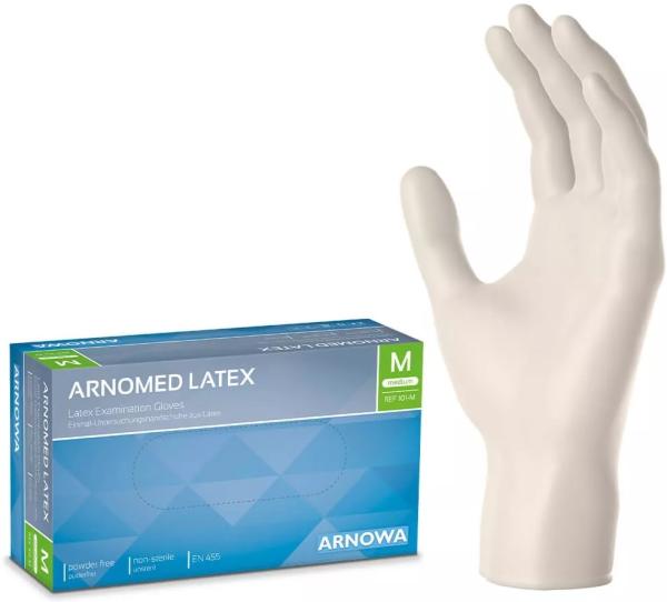 Arnomed Latexhandschuhe beige, 100 Stück​